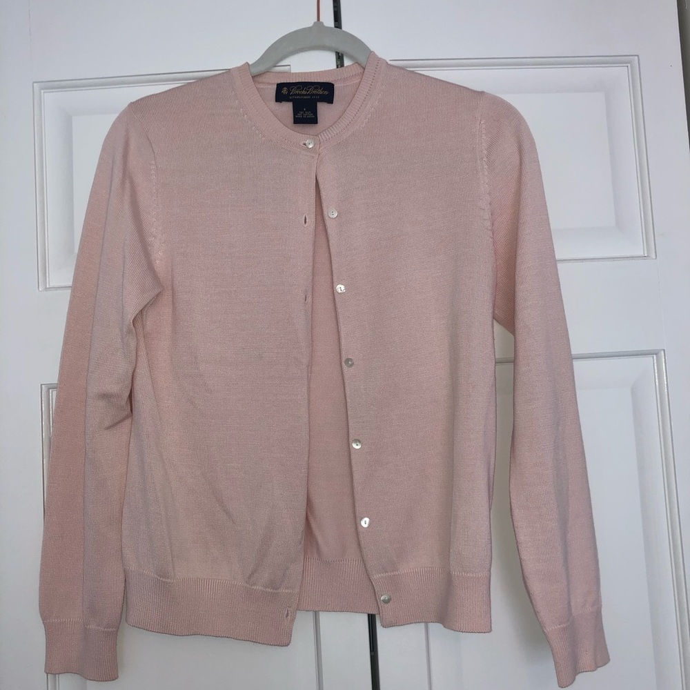 Pink Brooks Brothers sweater